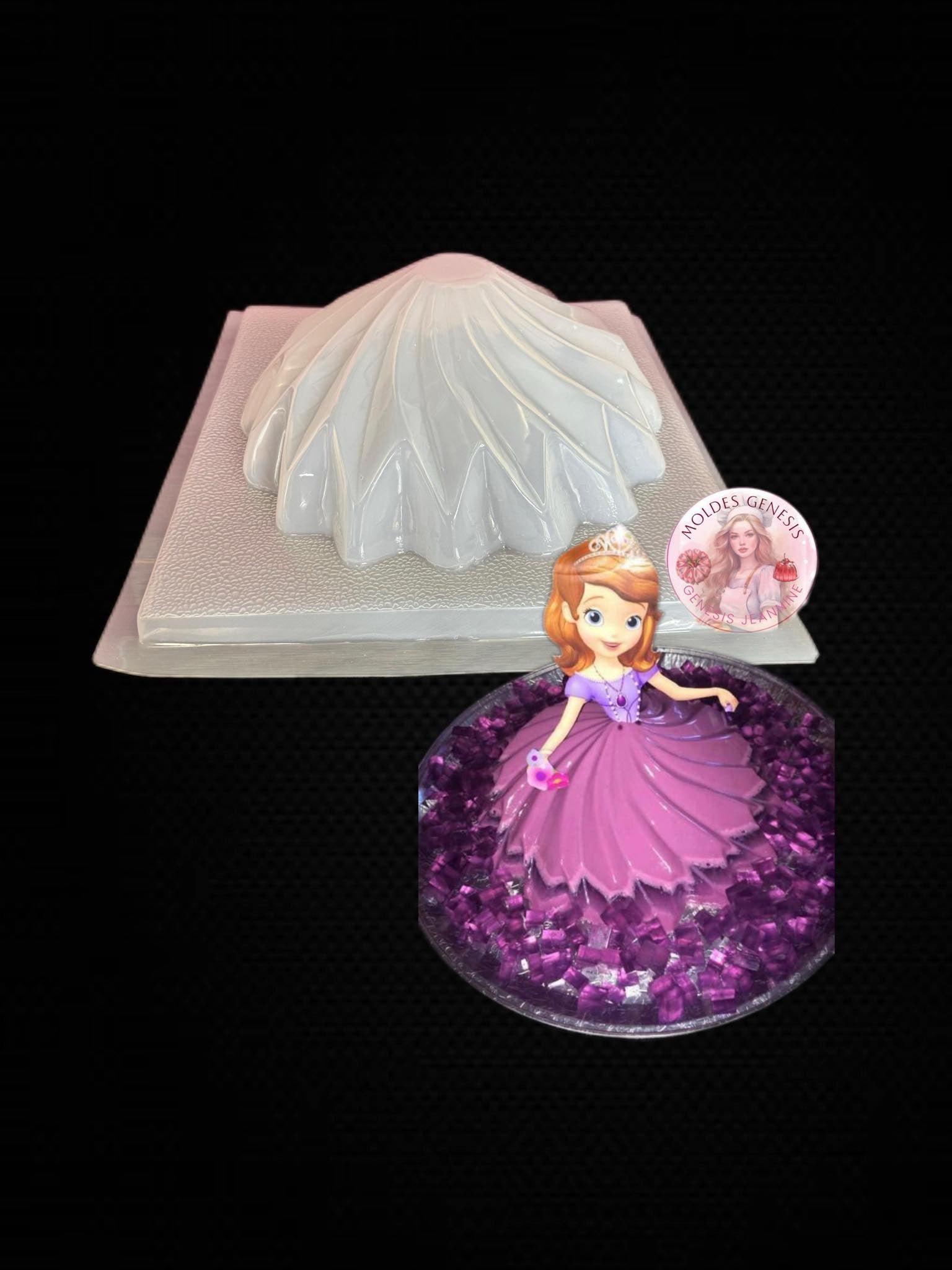 Molde de falda de princesa 👑