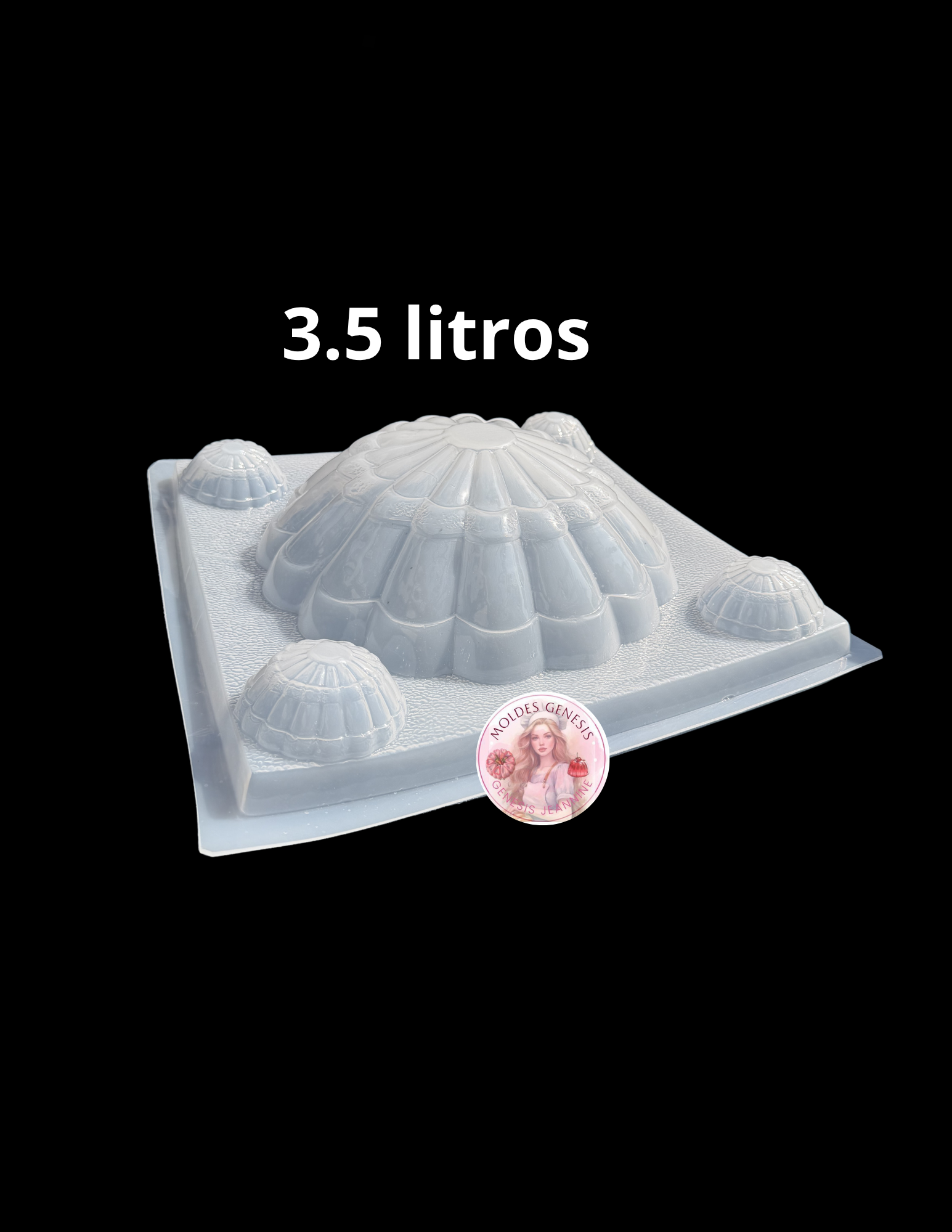 Molde de plástico en forma de falda de princesa