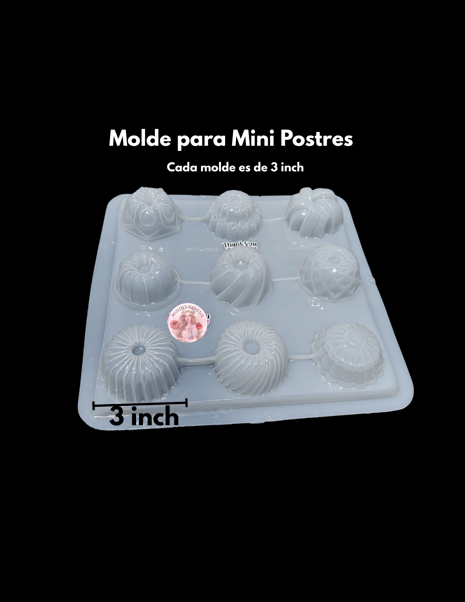 Mini molde para gelatinas