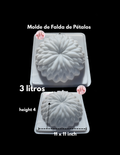 Molde en forma de falda de pétalos