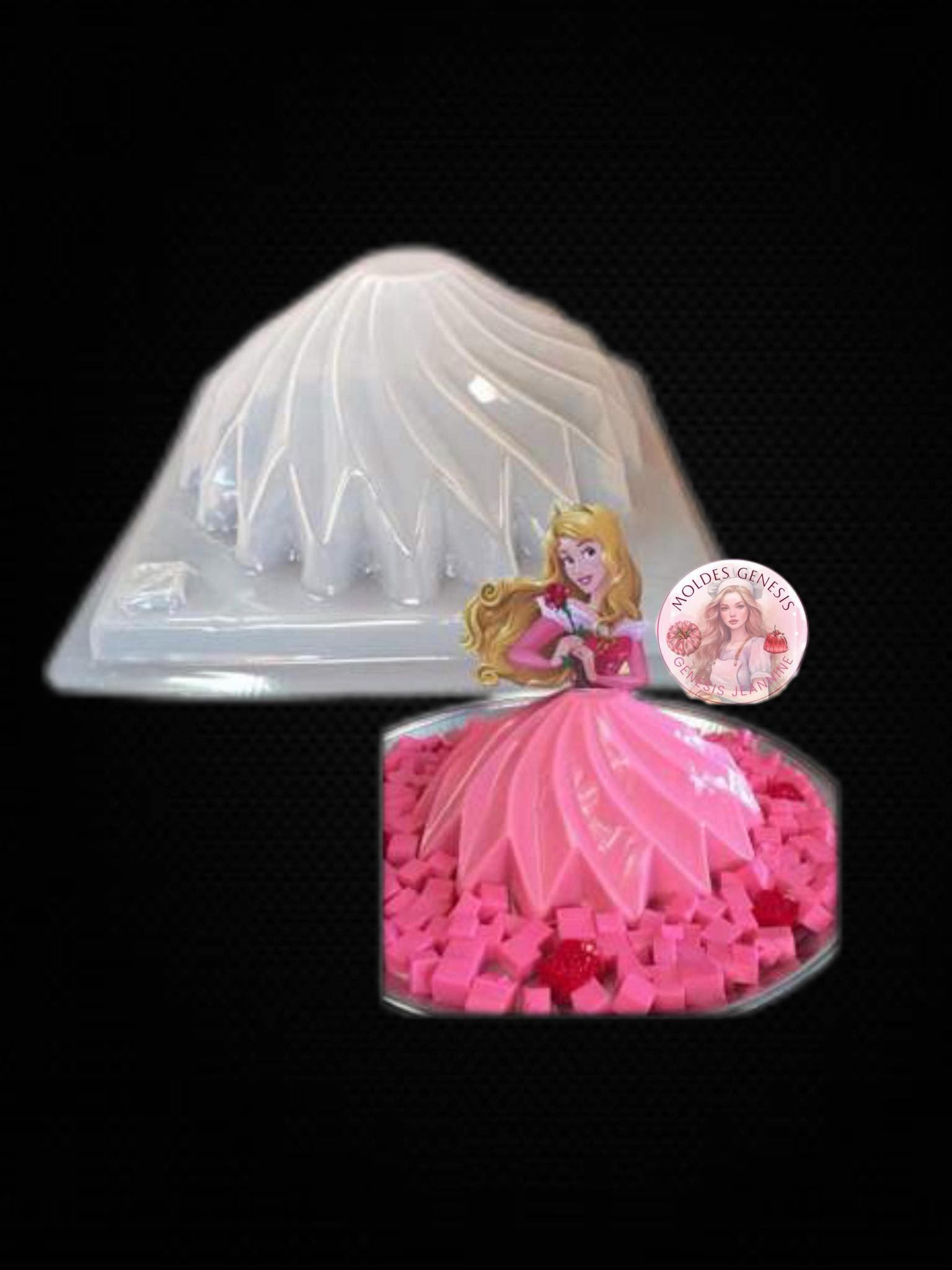 Molde de falda de princesa 👑