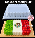 Molde rectangular de 6 litros