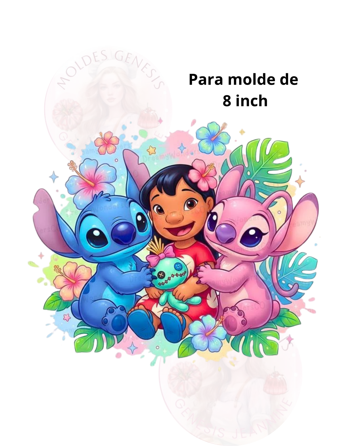 Imágenes para transferir a las gelatinas, es para molde de 8 o 10 inch