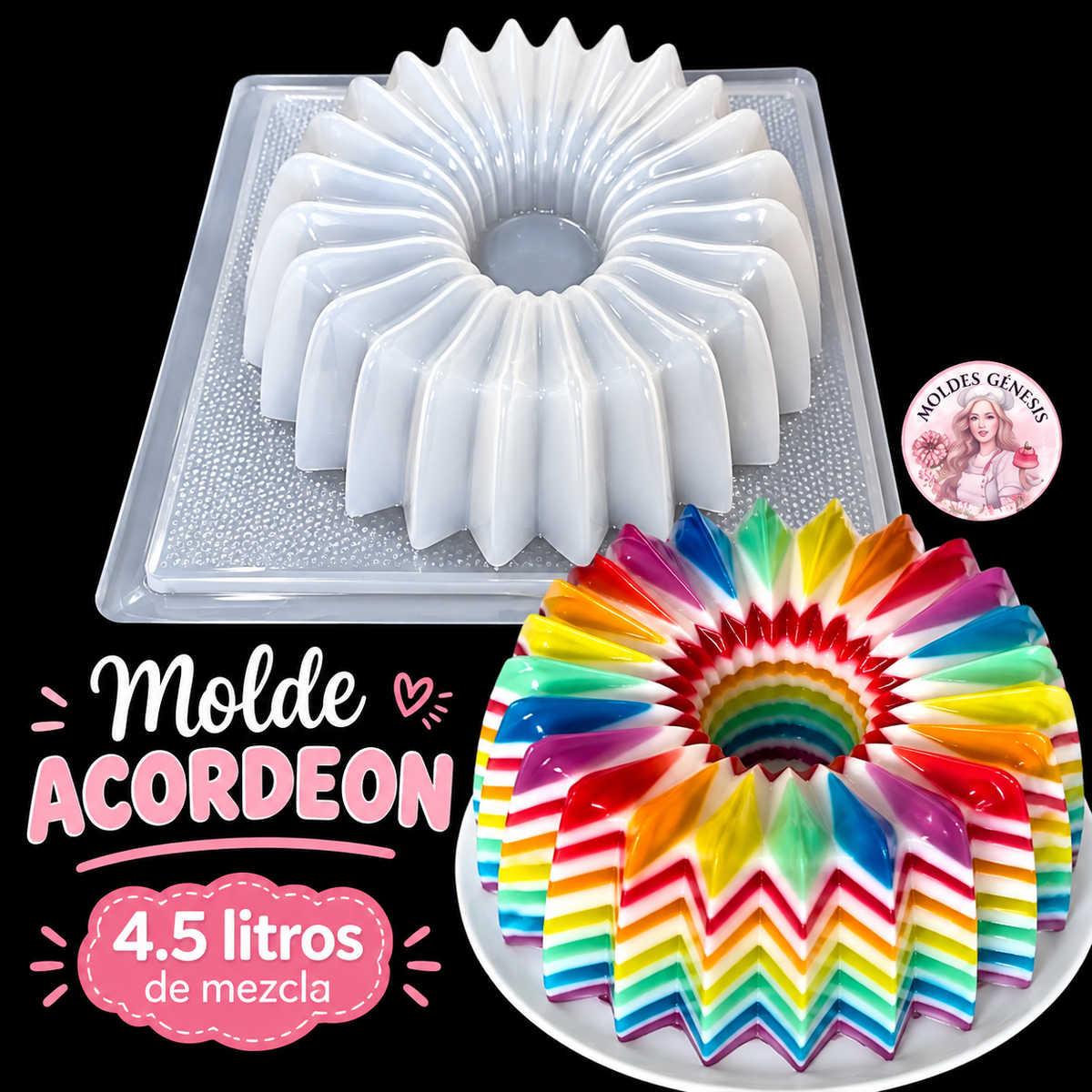 Molde acordeón